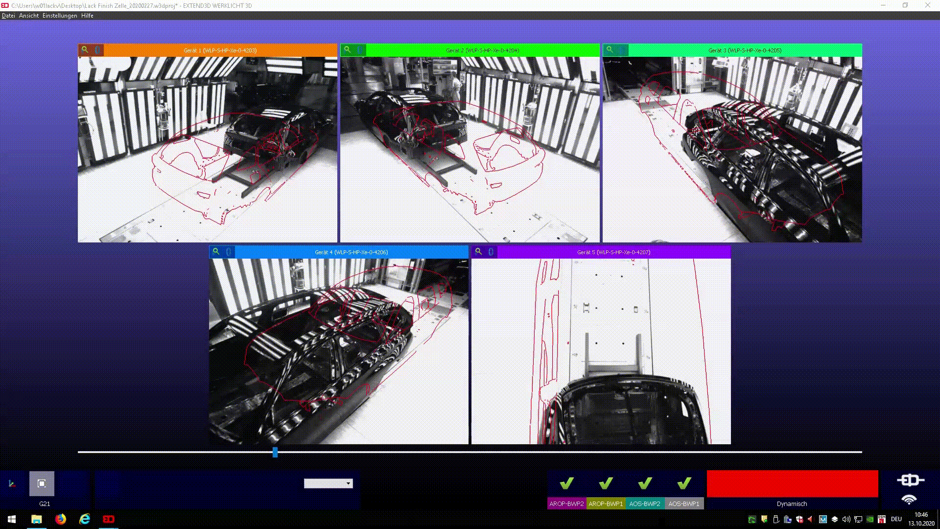 EXTEND3D_Laserprojektion_Dynamische Referenzierung_Dynamisches Tracking